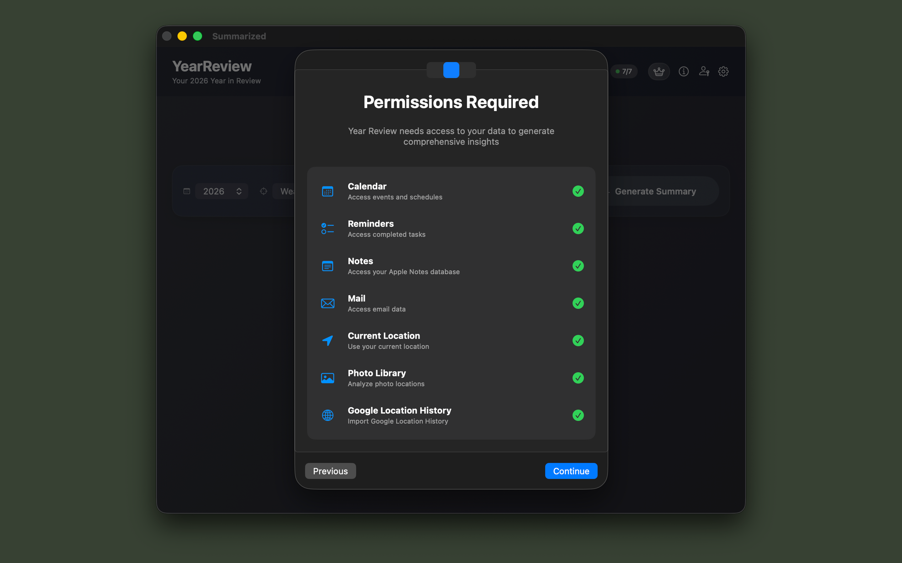 Summarized screenshot 9